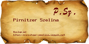 Pirnitzer Szelina névjegykártya